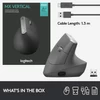 Logitech MX Vertical Advanced Ergonomic egér - Grafit (910-005448)